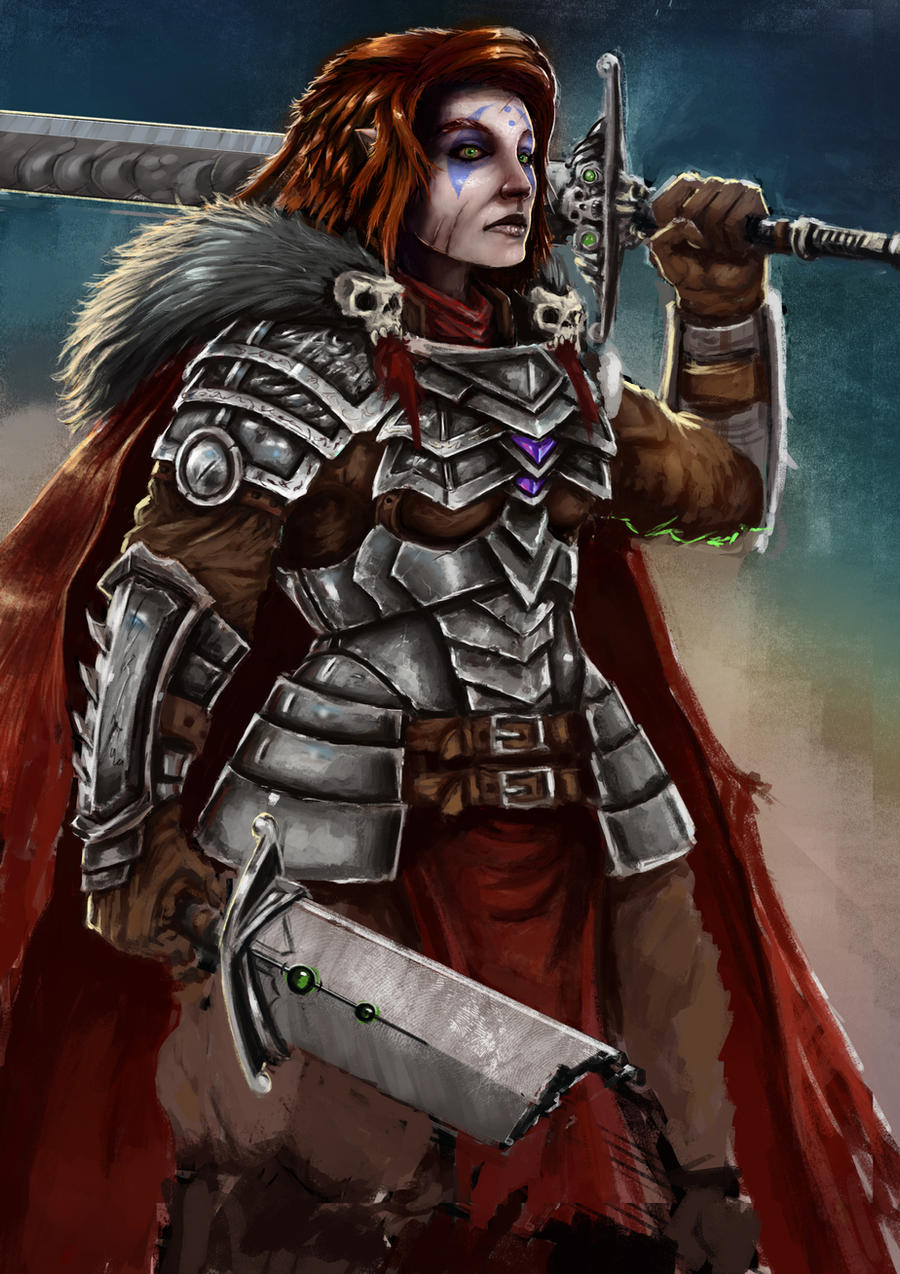 Badass Warrior Chick By Draconius666 On DeviantArt
