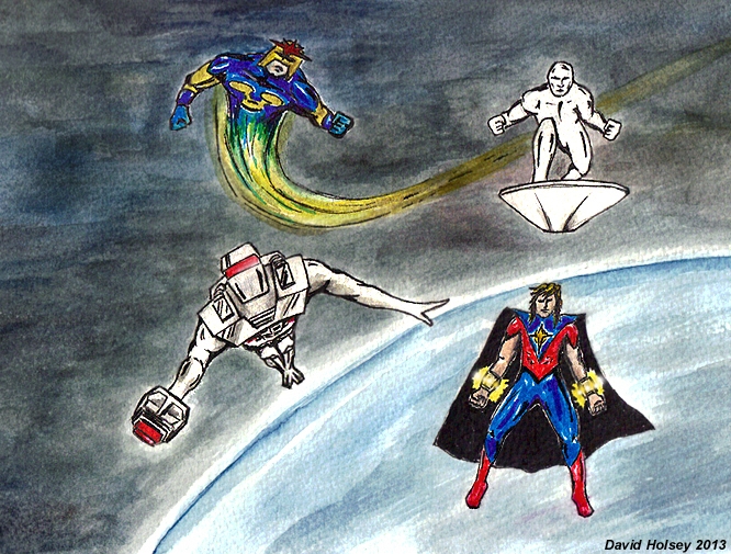 Rom spaceknight Silver Surfer Nova Quasar