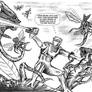 ROM spaceknight vs The Brood sketch full view