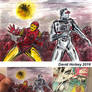 ROM spaceknight 65 Iron Man team up sketch card