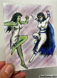 Contest of Champions Sabra vs She-Hulk fan art