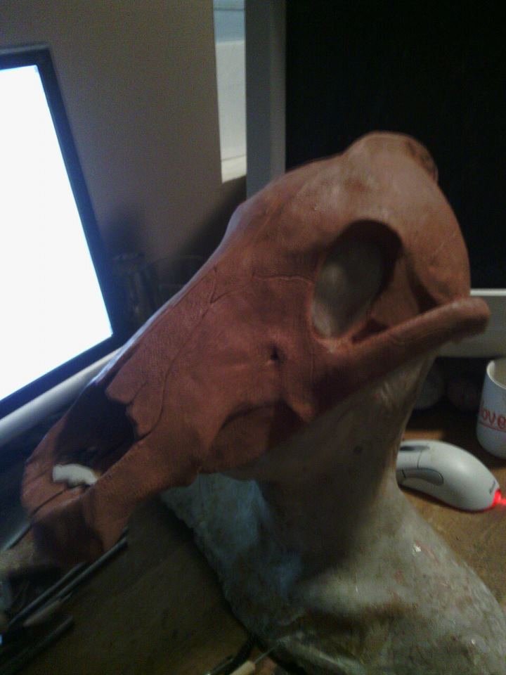 Wendigo articulated mask. WIP