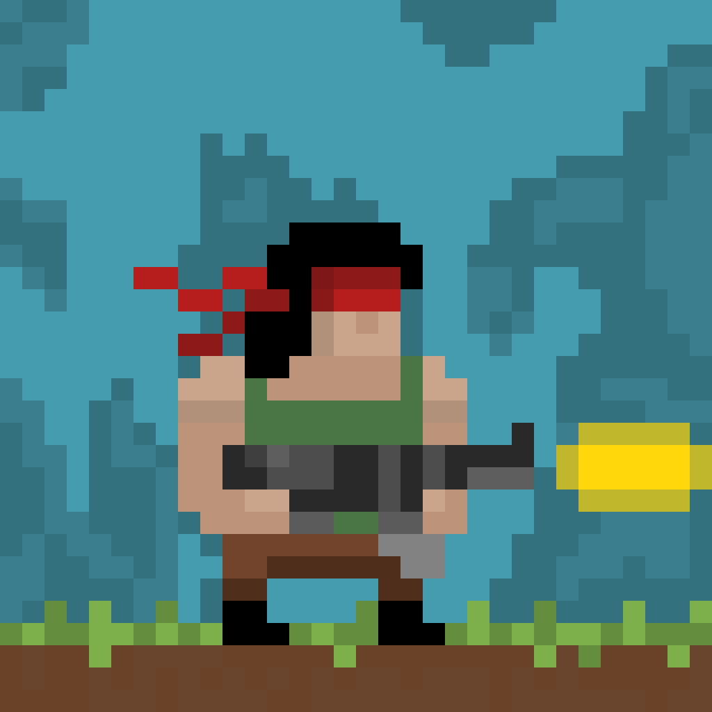Broforce Rambro Rambro (broforce) Pixelart by Ib-Han on DeviantArt