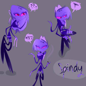 Hazbin Hotel Spider OC Sketches - Spindy VivziePop