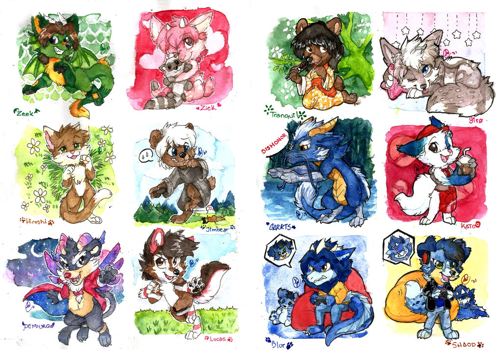 Flowborn Chibi 2021 Watercolor Chibis by Airmon on DeviantArt