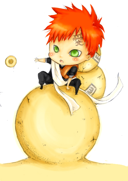 chibi gaara colored