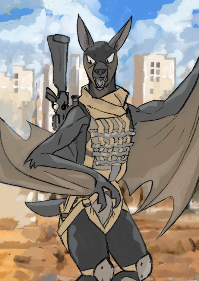 Blue Edge Bat Mod Antagonist bat - Edit by RazorbillAnimation on DeviantArt
