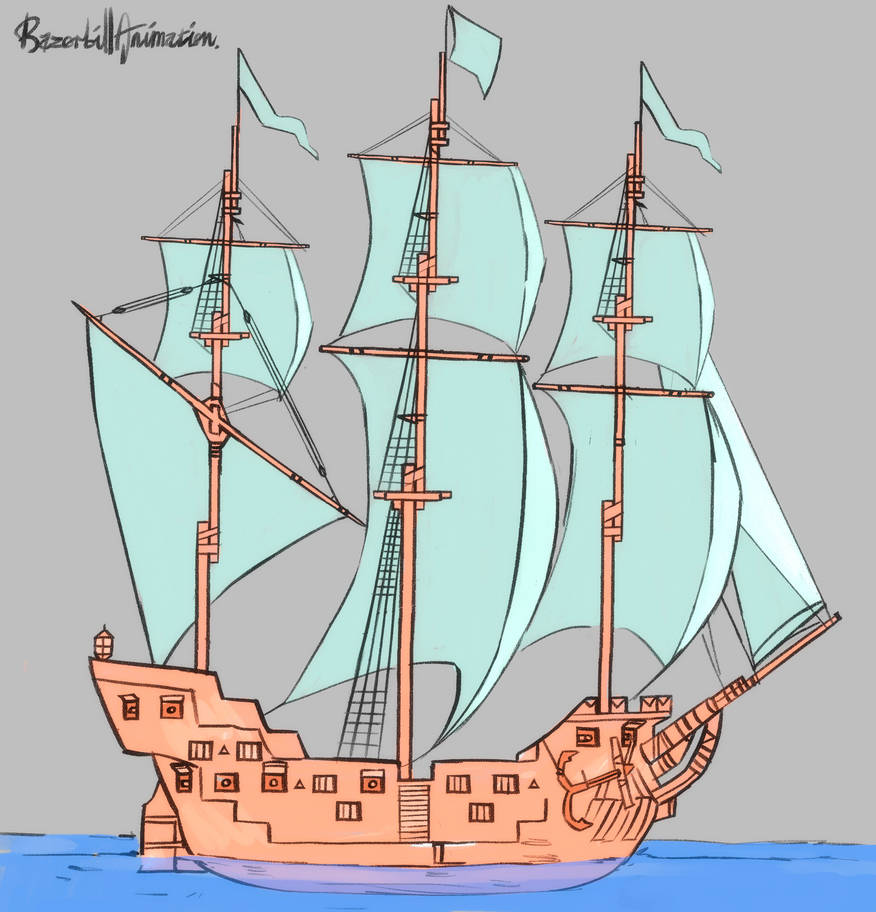 Great Car Rack Drawing Carrack - Ship drawing by RazorbillAnimation on DeviantArt