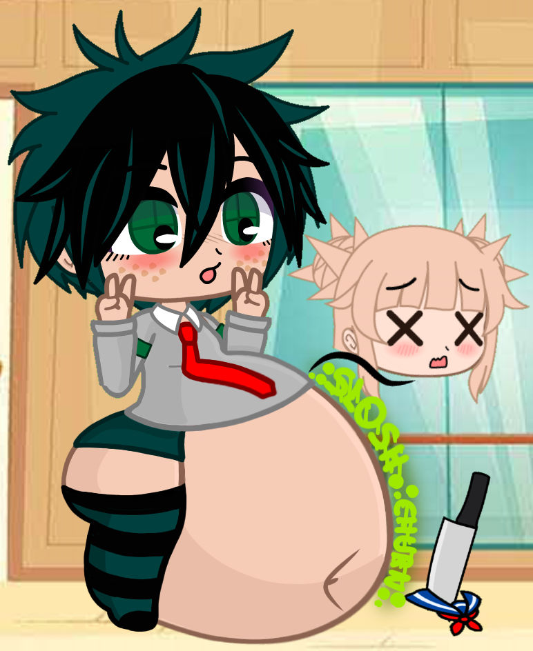 Izuku Midoriya digested Himiko Toga by EmXtional7 on DeviantArt