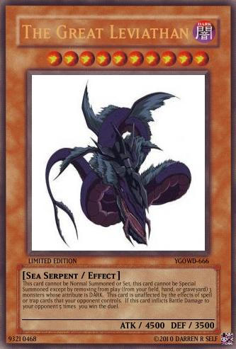 the great leviathan yugioh card The GREAT LEVIATHAN Rises! Dartzs