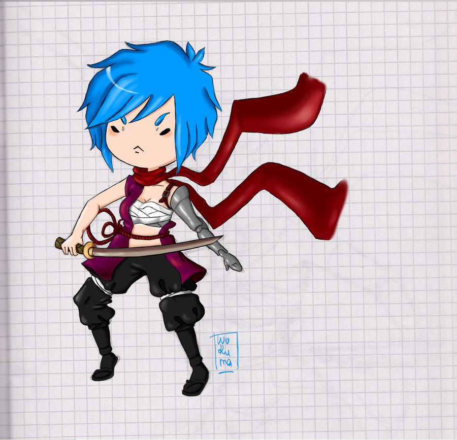 Aqua chibi by Devilflower-chan on DeviantArt