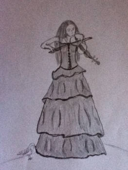 Violin playing girl