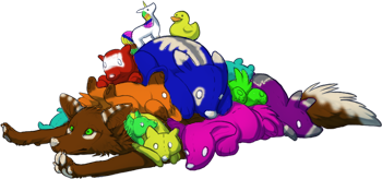 Plush colored