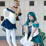 Burlesque Sailor Uranus and Sailor Neptune