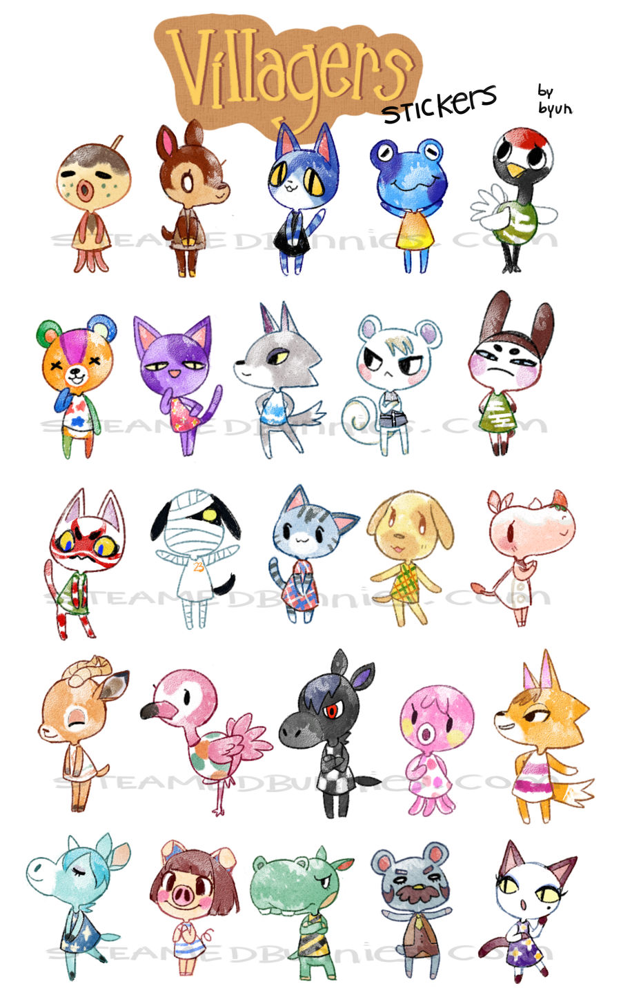 Animal Crossing Stickes