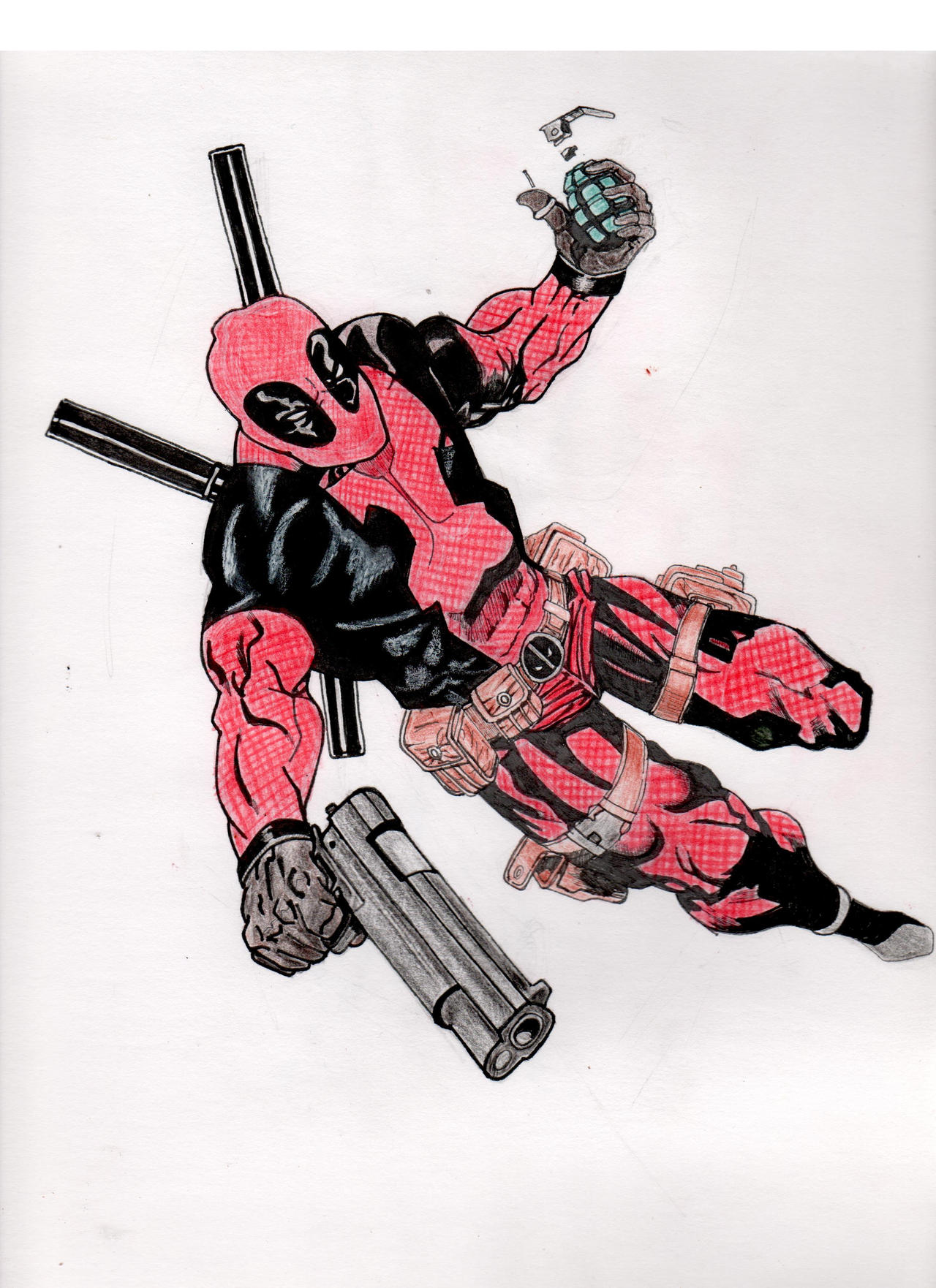 Dedpool traditional by Angeldaniel2610 on DeviantArt