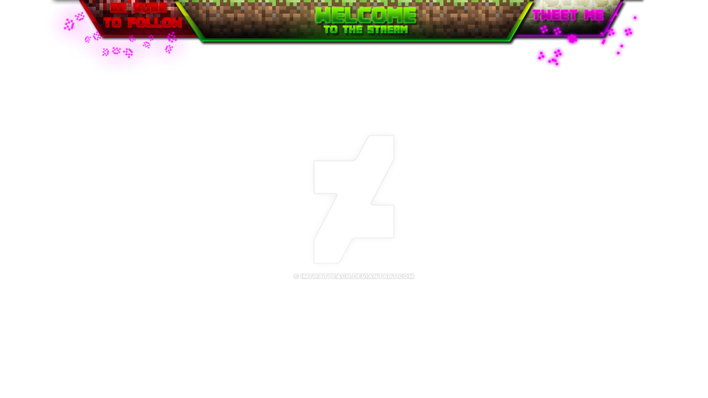 Minecraft Stream Overlay by ImThatPeach on DeviantArt