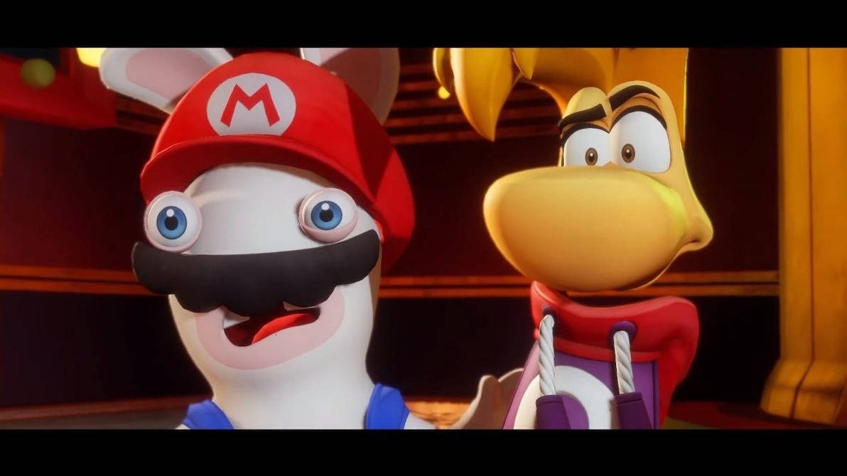 Rayman In The Phantom Show Rayman And Rabbid Mario by ...