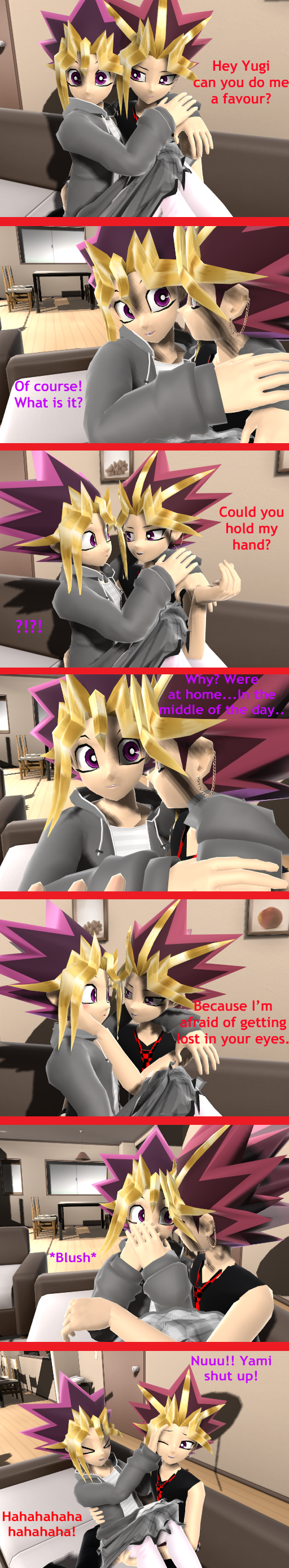 MMD Yu-Gi-Oh-Yami's Cheesy Pick up lines-2