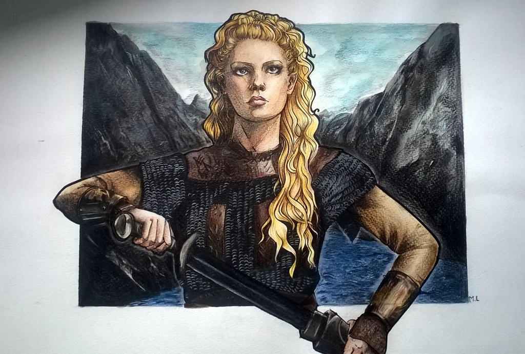 Vikings : Lagherta the shield maiden by fredrickruntu on DeviantArt