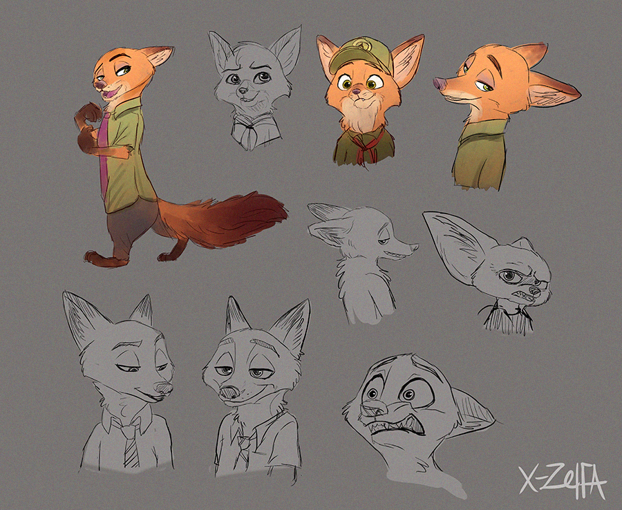 Zootopia Rats Drawings Zootopia_sketches by X-ZELFA on DeviantArt