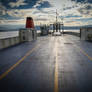 Empty car-ferry