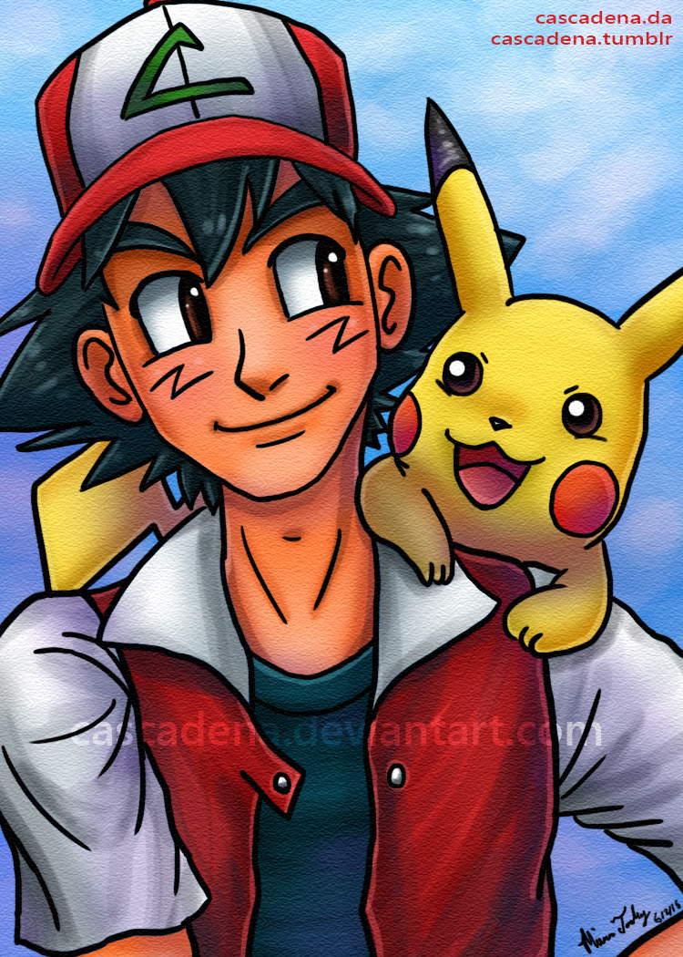 CM: Older Ash and Pikachu