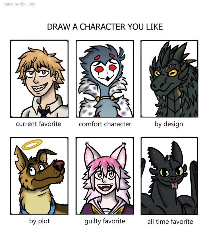 Draw a character you like meme by jojodragone on DeviantArt