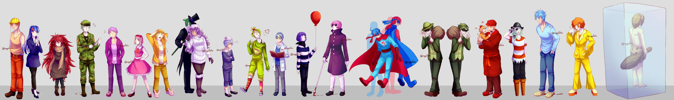 Happy Tree Friends human designs by NvgOtoha on DeviantArt