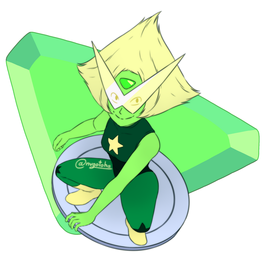 Tumblr link English I totally love her outfit and that she use a trash can lid for fly around~Español Me encanta su atuendo y que ella use una tapa de basura para volar alrededor ~ Peridot&nbs...