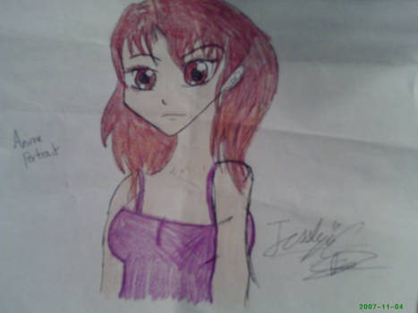 My anime portrait drawing