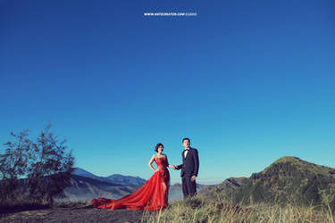 Prewedding at Bromo Mountain, Indonesia