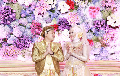 the wedding of ArdiIndrie at Swiming Pool Permata