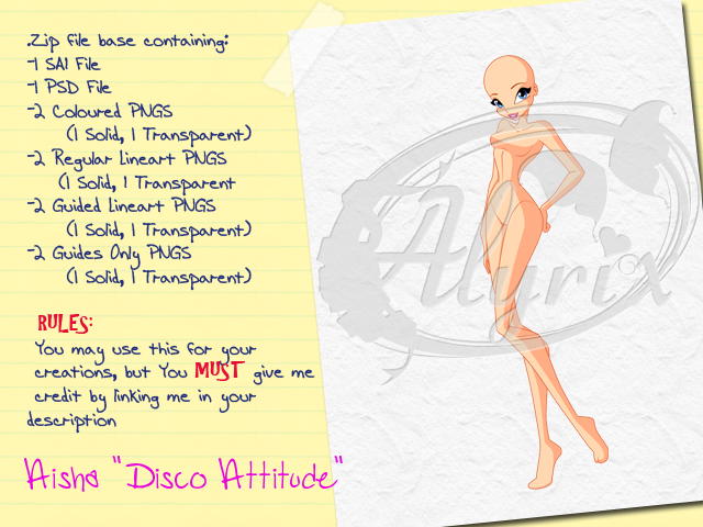 Aisha 'Disco Attitude' - Paid Base Pack