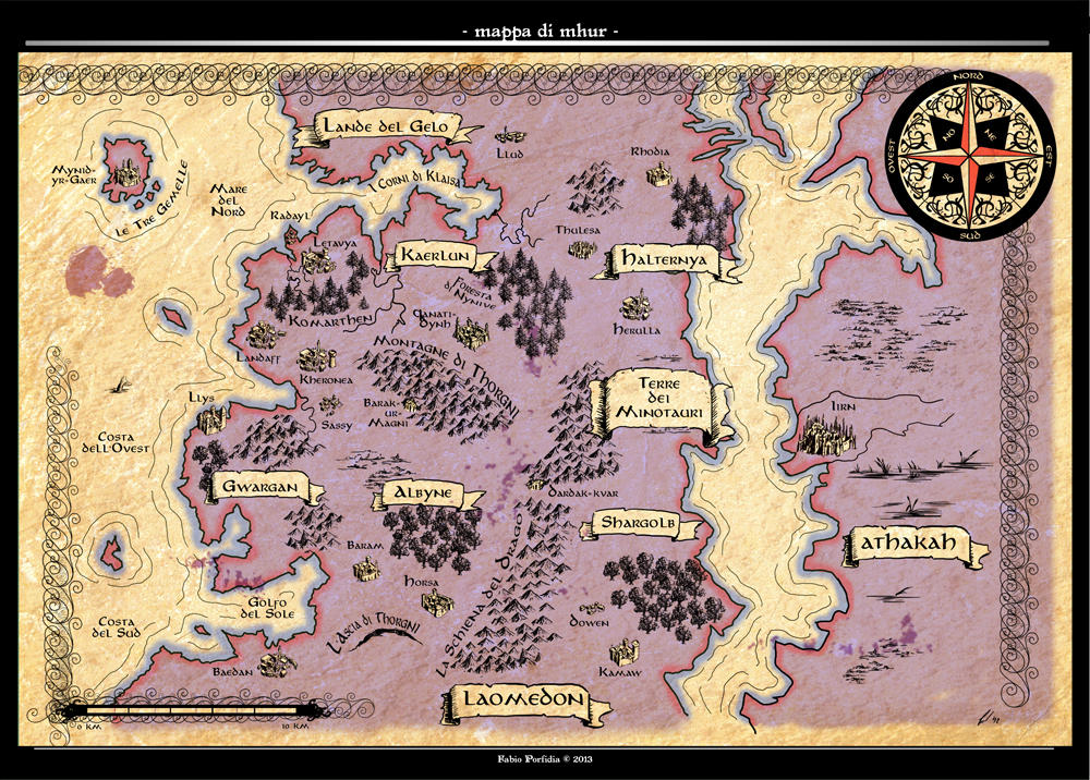Modur Map Mappa di Mhur by randolfo on DeviantArt
