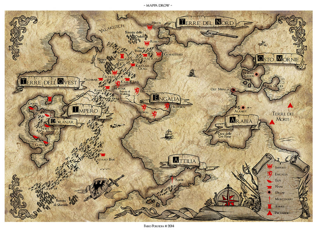 Mappa Drow by randolfo on DeviantArt