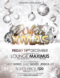 White Xmas Flyer Template