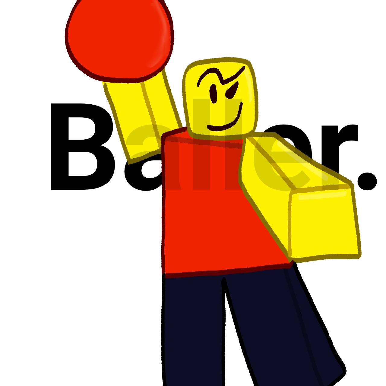 Baller in 2023  Roblox funny, Goofy drawing, Roblox guy