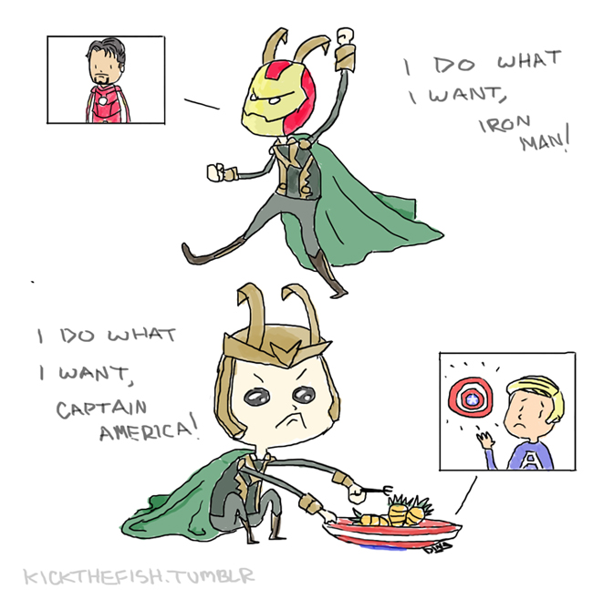 Loki does what he wants