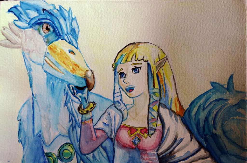 Zelda and loftwing by YoSoyEdgarLeal on DeviantArt