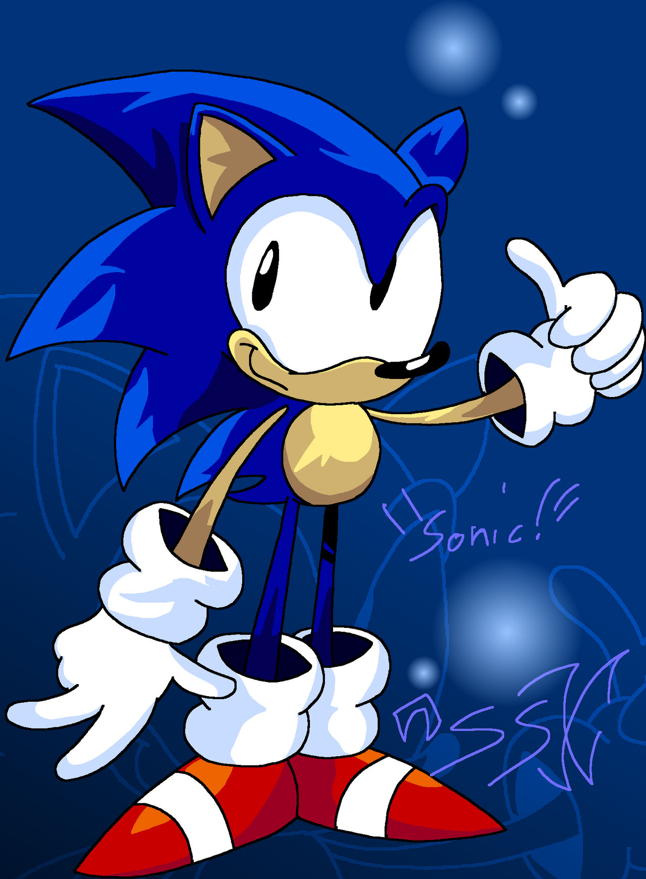 Classic Deviantart Classic Sonic. by StupidScottX on DeviantArt