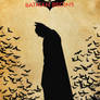 Batman Begins minimalistic grange movie poster