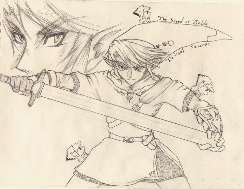 Link without colours by ryukinoko on DeviantArt