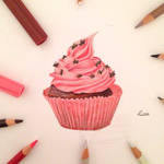 Pencil Cupcake by coffeepudim