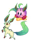 Leafeon + Kirby