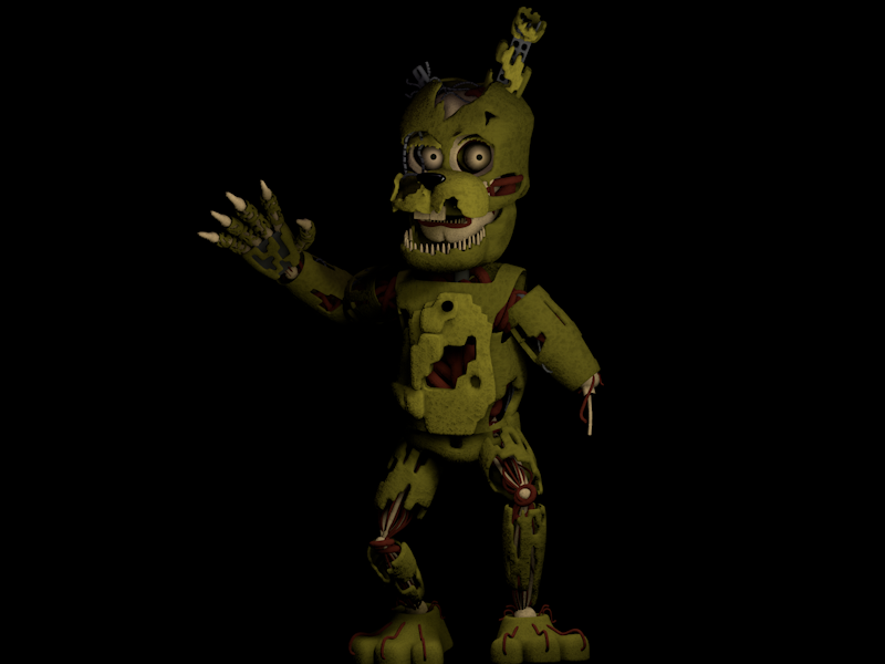 Fanf 6springtrap Springtrap Fnaf 6 V2 C4d Complete by matias124536253 on DeviantArt