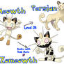 Onyx and Topez - Meowth Evolution Line