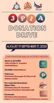 JPIA Donation Drive Poster 2