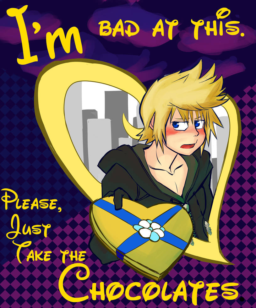 Valentine's Roxas by DiamondJustin on DeviantArt