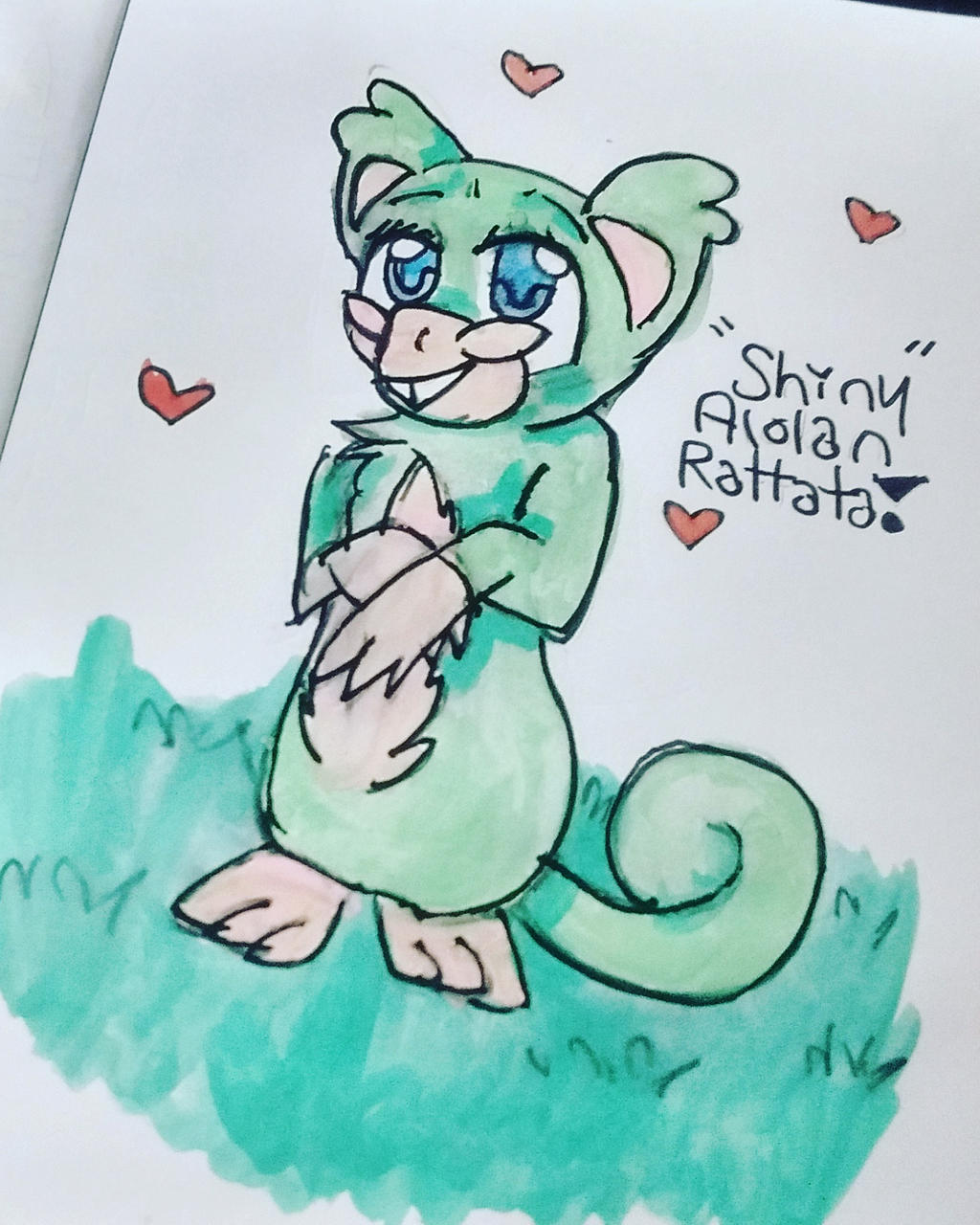 Shiny Alolan Rattata by vialalys on DeviantArt